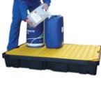 120 x 80cm 100 Litre Spill Tray with Removable Grid - TRAY18246