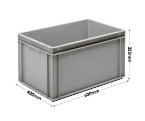 Grey Range Euro Container - 60 litres (600 x 400 x 325mm)