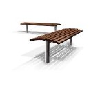 s19 Steel and Timber Bench
