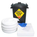 80 Litre Oil & Fuel Spill Kit in Black Drum - KIT18127