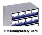 Retaining Safety Bars for Storage Bin Cabinets (Pack of 4)