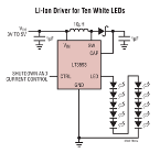 LT3593 - 1MHz White LED Driver with Output Disconnect and One Pin Current Programming