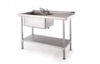 Moffat Single Bowl Left Hand Sink 1200mm (flat packed)
