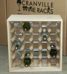 Wine Rack Cube - 25 Spaces- Walnut stain