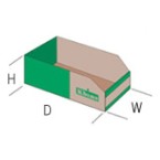 K Bins - Range B Cardboard Storage Bins (Pack Size: 25)