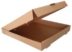 14 Inch x 100 Plain Brown Pizza Boxes