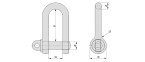 BS3032 - D Shackles - Large