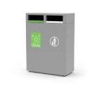 S45 Recycling Bin&#44; 2 Compartment