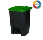 50 Litre Pedal Bins With Coloured Lids