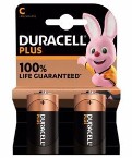 Duracell Plus Power C batteries 2-pack