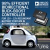 98% Efficient Bidirectional Buck-Boost Controller for  12V-12V Redundant Battery Systems in Autonomous Vehicles
