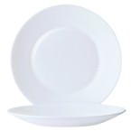 Arcoroc Opal Restaurant Wide Rim Plates 254mm