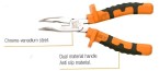 CATU Isomil MO-72142 Bent Snipe Nose Pliers, Dual Material Anti Slip Handle