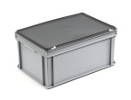 Grey Range Euro Container Case - 53 Litres (600 x 400 x 288mm) with Smooth Base