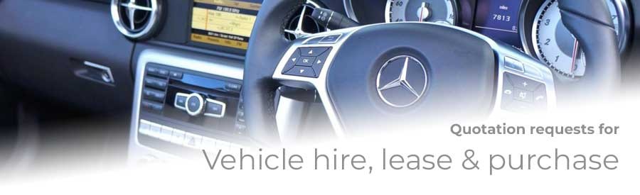 Applegate PRO Quotation Requests for Vehicle hire, lease and purchase