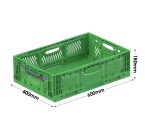 Clever Foldable Vented Euro Containers (600 x 400 x 180mm) 35 Litres