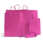 Magenta Premium Italian Paper Carrier Bags with Twisted Handles
