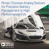 Rimac Chooses Analog Devices to Enable Precision Battery Management in High Performance Electric Vehicles