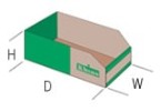 K Bins (B Range) - Cardboard Storage Bins