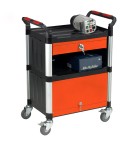 3 shelf trolley with drawer and cabinet (150kgs)