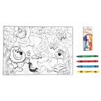 Jungle Lion Colour-in Sheet & Crayons