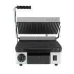 Maestrowave MEMT16001X Single Ribbed Top Flat Bottom Contact Grill