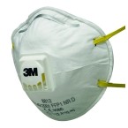 3M Respirators 8000 FFP1 NR D with Valve 8812 - Respirators 8000 series&#44; Moulded Masks