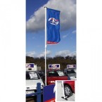 Retail Display Flag Pole