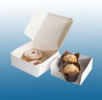 White Cake Box (one piece) 150 x 150 x 63mm Pack of 250
