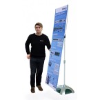Outdoor Banner Stand - Weighted Base