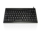 Accuratus 595 - PS/2 Professional Mini Keyboard with Mid Height Keys - Black