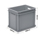 Grey Range Euro Container - 30 litres (600 x 400 x 170mm)