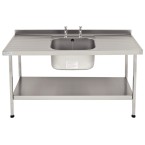 Stainless Steel Centre Bowl Sink (Self Assembly)
