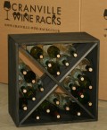 Wine Rack Cube - Assembled - Black