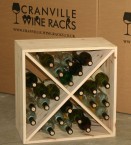 Wine Rack Cube - Flat Pack - Black