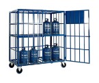 Cylinder Storage Cage - Static with shelf (16 x Calor)
