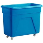Blue Polyethylene Trolley 609x475x812mm