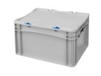 Basicline Euro Container Cases (400 x 300 x 235mm) with Hand Holes