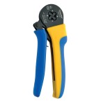 Self-adjusting crimping tool for cable end-sleeves and twin cable end-sleeves 0.14 - 10 mm²