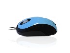 Accuratus Image Mouse - USB Full Size Glossy Finish Computer Mouse - Light Blue