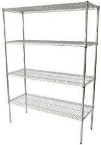 Craven Firmashelf 4000 4 Tier 1700mm High Racking With Bright Chrome Shelving