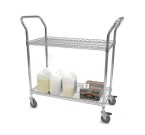 Eclipse Chrome Wire Lipped Edge Trolley with 2 or 3 Tiers