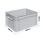 Basicline Range (400 x 300 x 220mm) Euro Container with Hand Grips