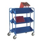 Double Sided 3 Tier Book Trolley (Capacity 250kg)