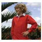 Childs Long Sleeve Plain Rugby Shirt
