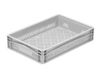 Basicline Range (600 x 400 x 120mm) Ventilated Euro Container Tray with Hand Grips