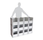 Basicline Euro Container Pick Wall (400 x 300 x 320mm DxWxH Bins) Short Side Pick Opening