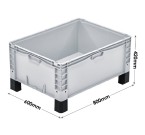 Basicline Plus (800 x 600 x 420mm) Euro Container With Feet