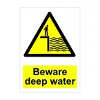 Beware Deep Water Sign