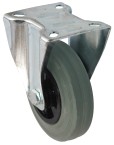 100mm Fixed Castor Rubber Tyre Whl - 70kg